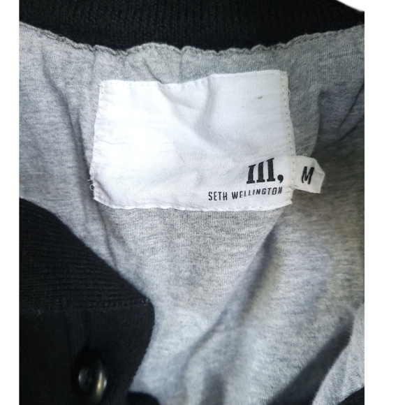 Seth Wellington Boys Youth M Wool Jacket Coat Black Military Style Hipster - Picture 9 of 12